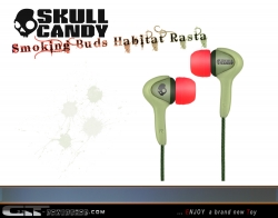 Skullcandy SMOKIN BUDS Habitat Rasta